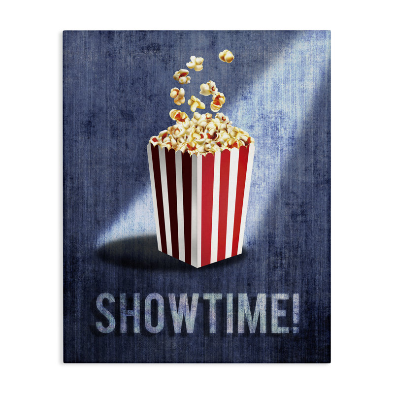 «Showtime Movie Night Popcorn», art mural par Susan Arnot, H 48 po x l 36 po