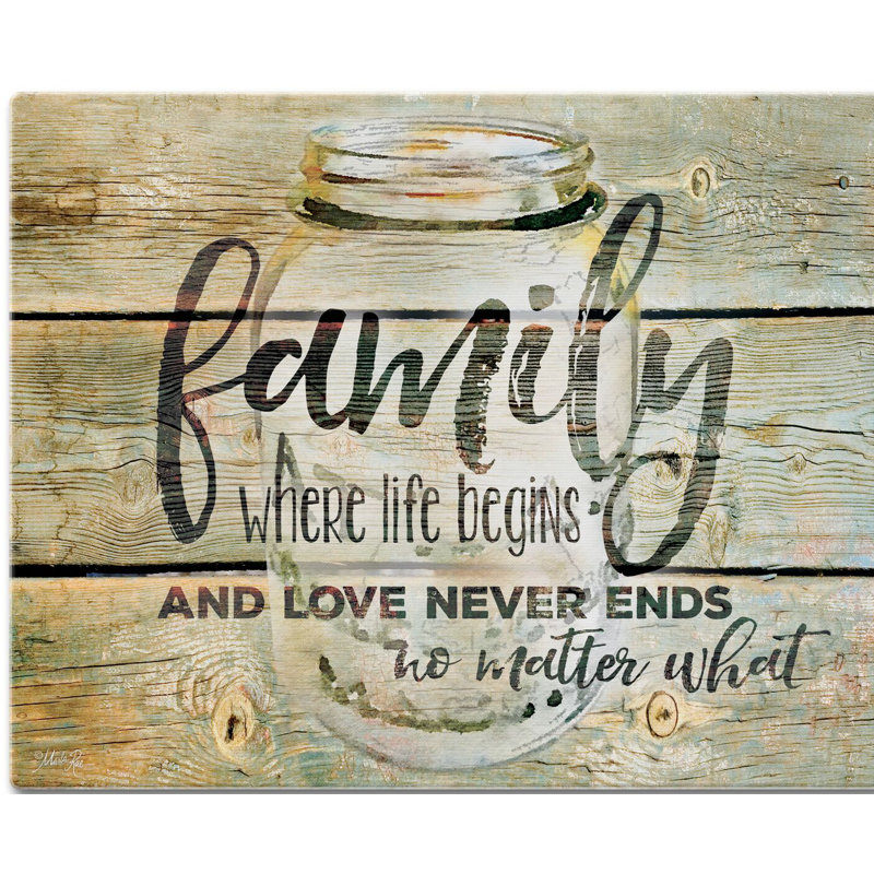 CounterArt Glass Family Time Cutting Board