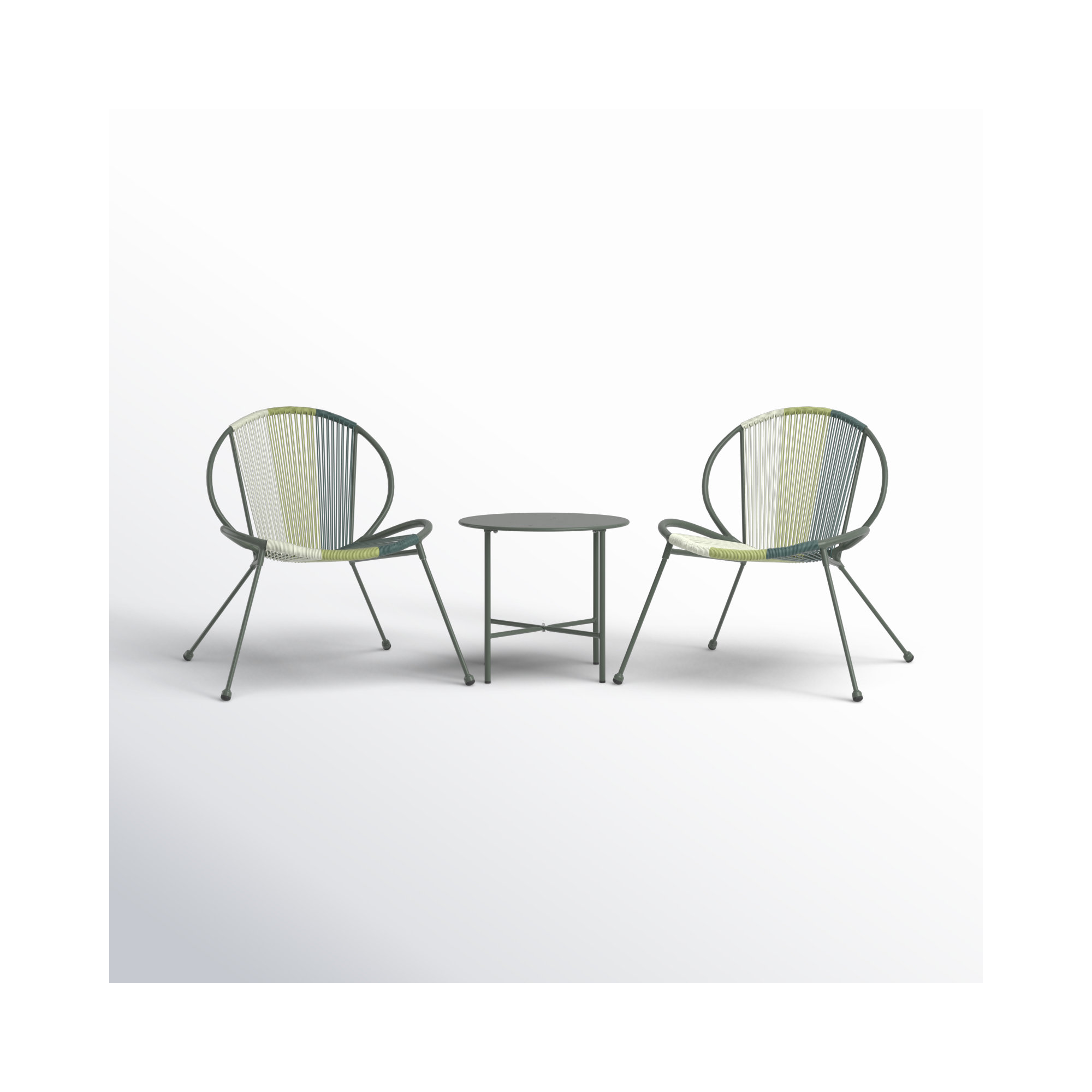 Halcott 2 - Person Patio Conversation Set, Green