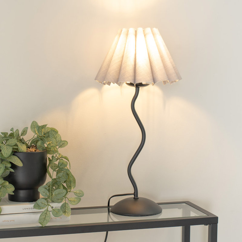 Rushon Metal Table Lamp, Lilac, No