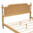 Traditional Style Rattan Queen Size Bed Frame,No Box Spring Needed-844300576-844300583