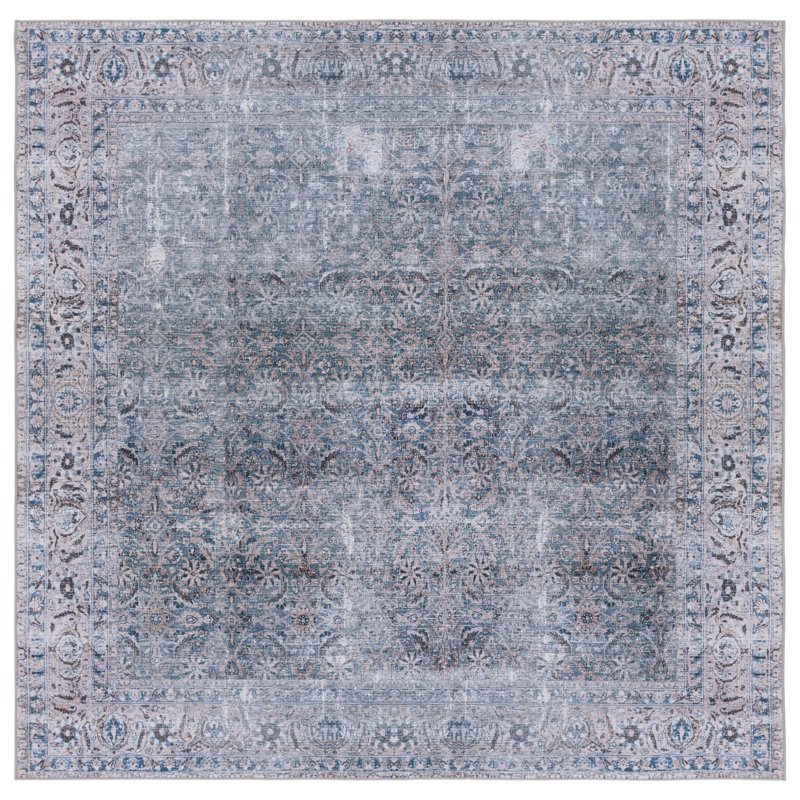 Kopervik Performance Machine Washable Oriental Rug, Square 8'