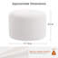 57.5cm Wide Round Solid Colour Standard Ottoman
