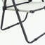 Fauteuils de patio pliants à structure métallique avec pieds robustes