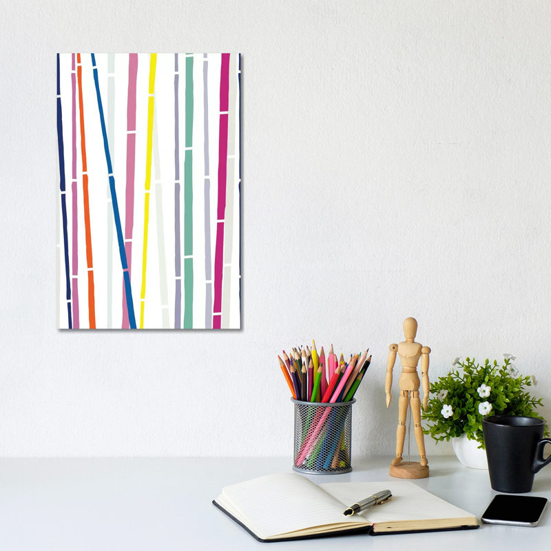 Bamboo Rainbow by The Native State - No Frame Gallery-Wrapped Canvas Giclée on Canvas, 30.48cm H x 20.32cm W