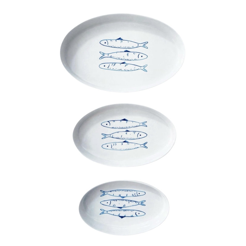 Assiettes gigognes sardines | Design Scientist x 