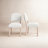 Coleson Upholstered Back Side Chair in Beige