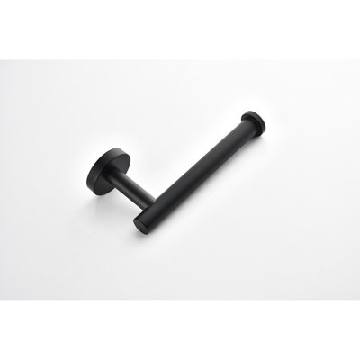 Bathroom 6 Towel Rack Wall Mount - Stainless Steel, Matte Black, Modern Look, Scratch-, Rust-, Quick Installation For Multiple Spaces 6 Piece Fashionable Style, Easy Locations