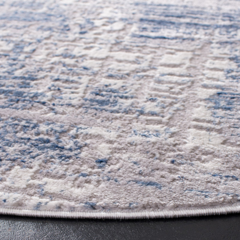 Grattan Machine Woven Abstract Area Rug, Round 6'7"