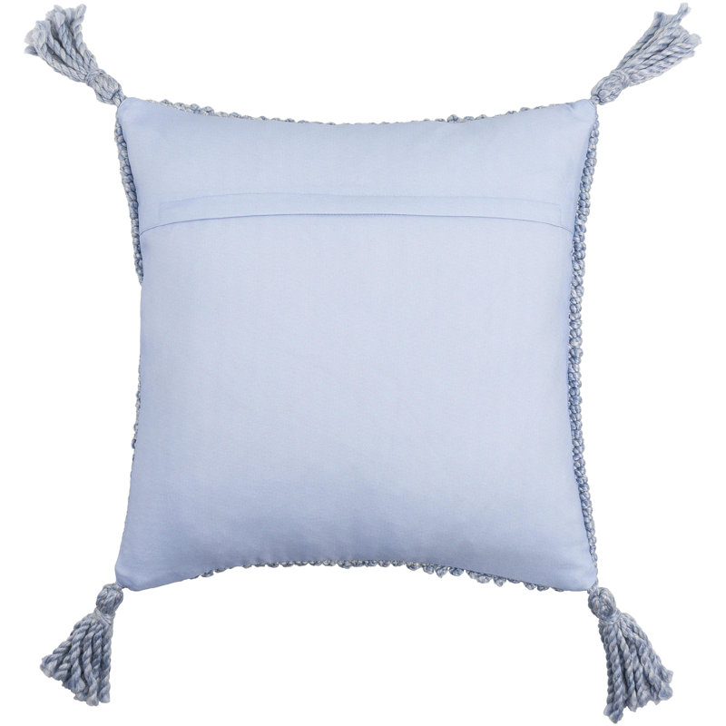 Coussin Alaric, Mélange de duvet, H 22 po x l 22 po, Bleu foncé
