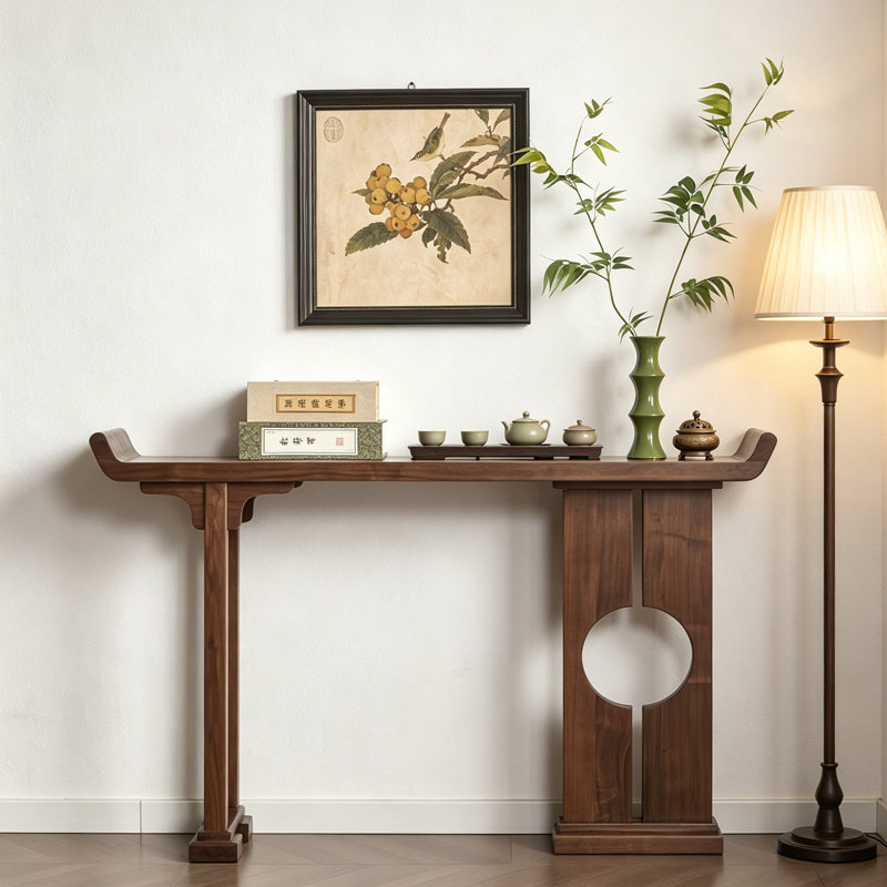 New Chinese Style Black Walnut Console Table