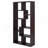 8-Shelf Cappuccino Geometric Bookcase-2001406266