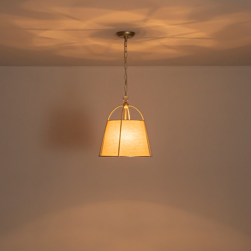 Luminaire suspendu cylindrique rétro 1 lumière
