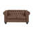 Brown Leather like Fabric