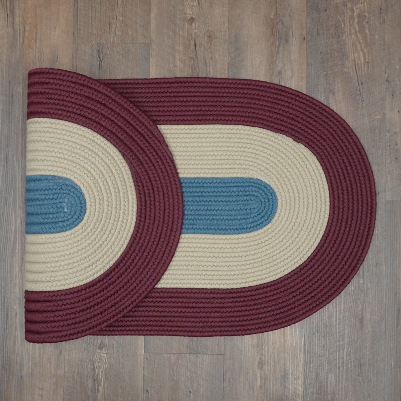 Tapis intérieur / extérieur en polypropylène tissé à la machine ovale Melbourne, Ovale 8 pi x 11 pi