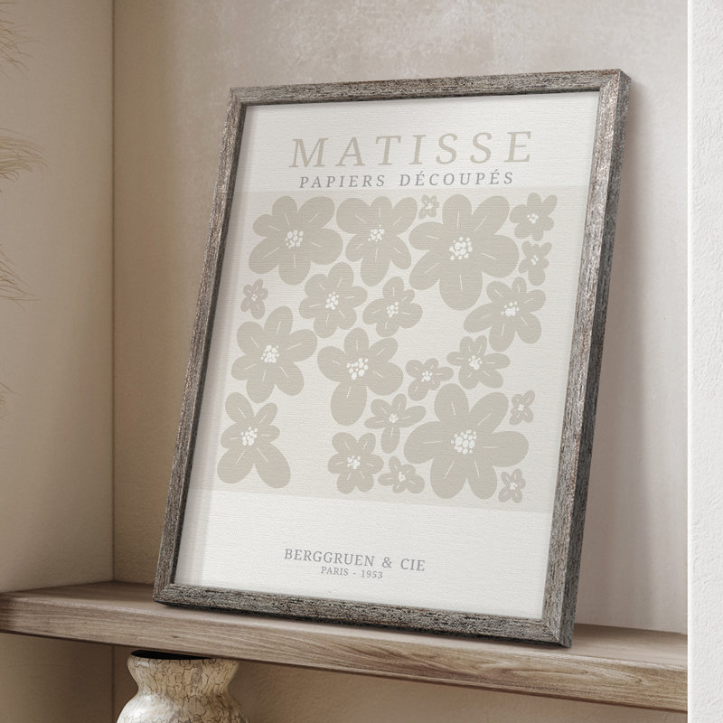 Matisse CDXV III, reproduction d'art encadrée - bois massif, H 30 po x l 24 po