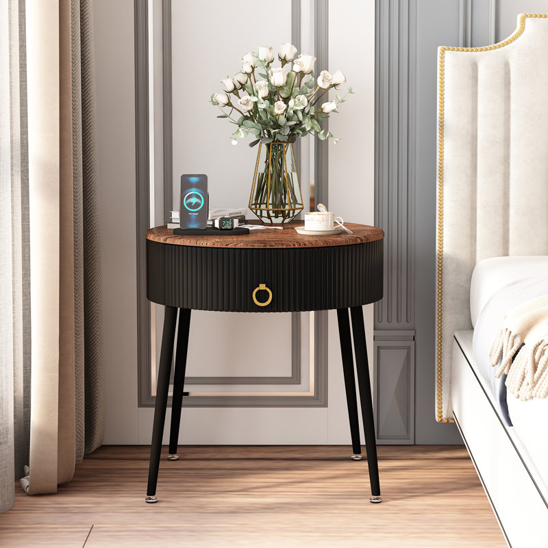 Maykala End Table Set with Storage