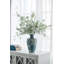 Vase réactif glacé - 8,7 po de diamètre x 15,5 po - bleu / brun