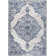 Alhambra Ornate Medallion Modern Light Blue/Ivory Rug