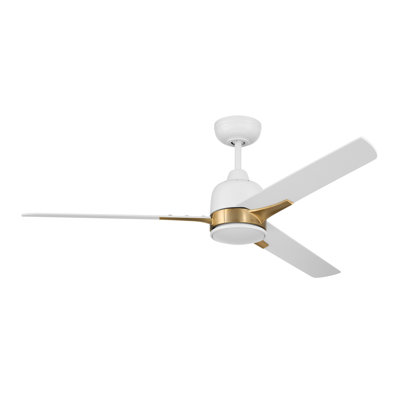 Ventilateur de plafond 52 po avec lumières DEL et commande murale Eiladh