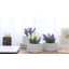 17cm Faux Flowering Plant in Ceramic Pot