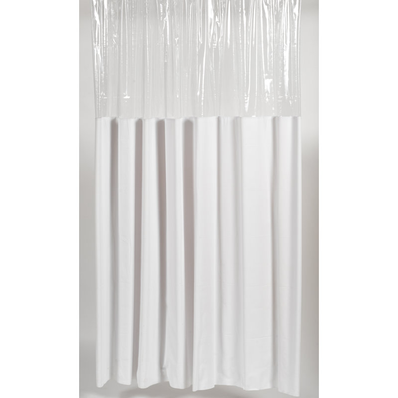 Vinyl Shower Curtain, White