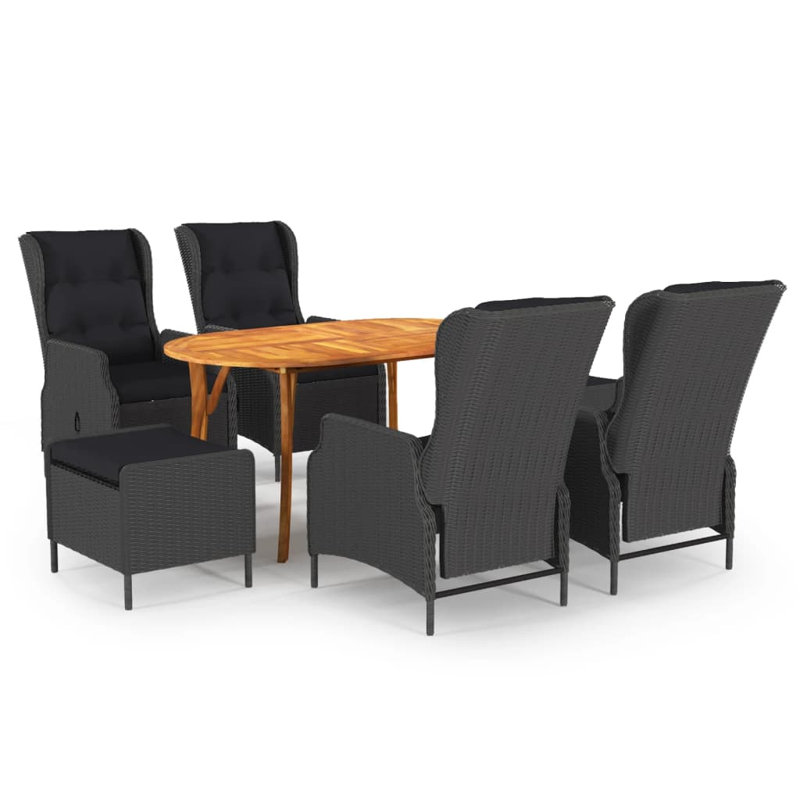 Canapé modulaire avec coussins 9 pièces Patio, gris