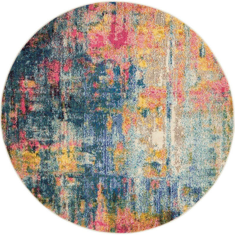 Blue Rug, Stain Resistant Graphics Rug With 6Mm Thickness, Abstract Rug For Bedroom, & Dining Room, Rectangle 239 x 320cm