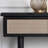 Retro Rattan Weave Console Table