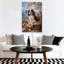 Art mural de Pâques GUTTATY, décoration murale de Pâques au printemps, art mural sur toile de Pâques pour le salon, œuf de Pâques et chien mignon pour chambre à coucher, chambre d'enfant, entrée, chambre de bébé, 12 po x 18 po-1593688595