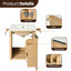 Meuble-lavabo simple mural 18 po Calix-10762168