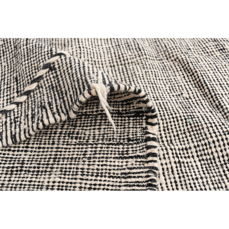 Tapis noir et blanc Odle