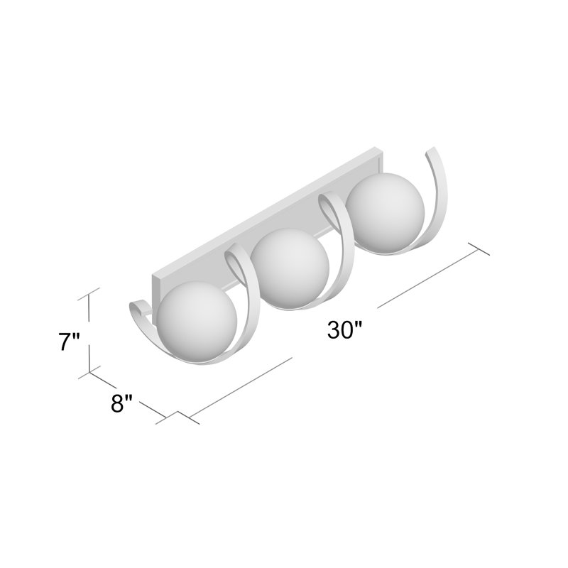 Mcclay 3 - Light Dimmable Vanity Light