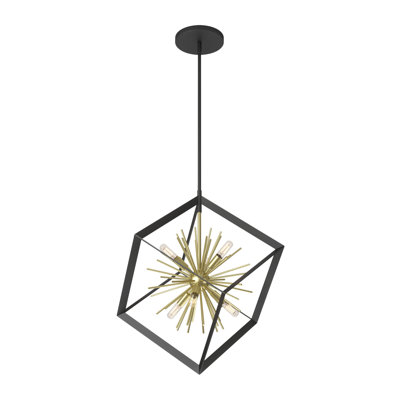 Lustre géométrique à 6 lumières Lorola