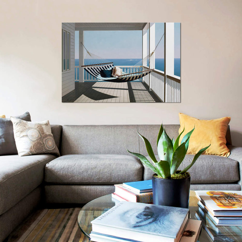 «Hammock & Pillows», reproduction de photo sur toile, H 18 po x l 26 po x P 1,5 po, Toile tendue, Pas de tapis