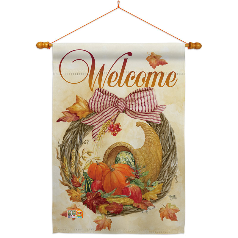 Ensemble de drapeaux en polyester 40 x 28 po Cornucopia
