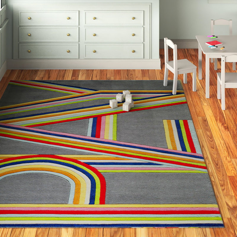 Tapis touffeté à la main Aariana, Rectangle 4 pi x 6 pi