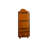 52.36"Amber-colored corner storage triangular shelf