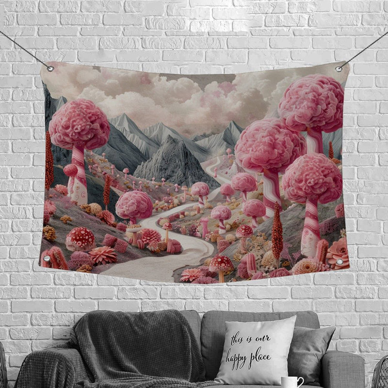Microfiber Fabric Tapestry, 50" H x 60" W