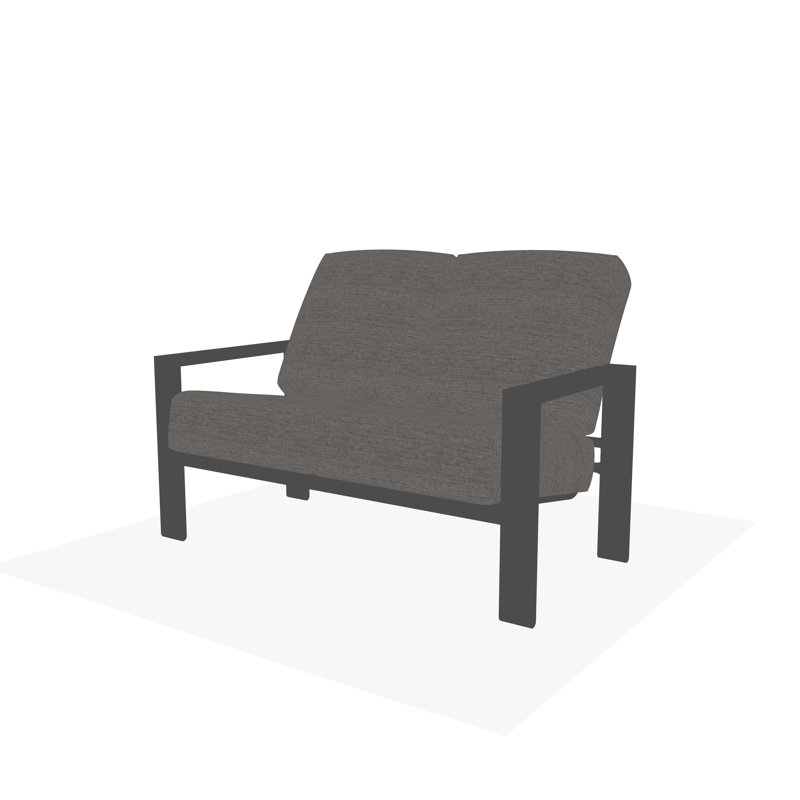 Causeuse Larssen, Toile granit Sunbrella®, Graphite