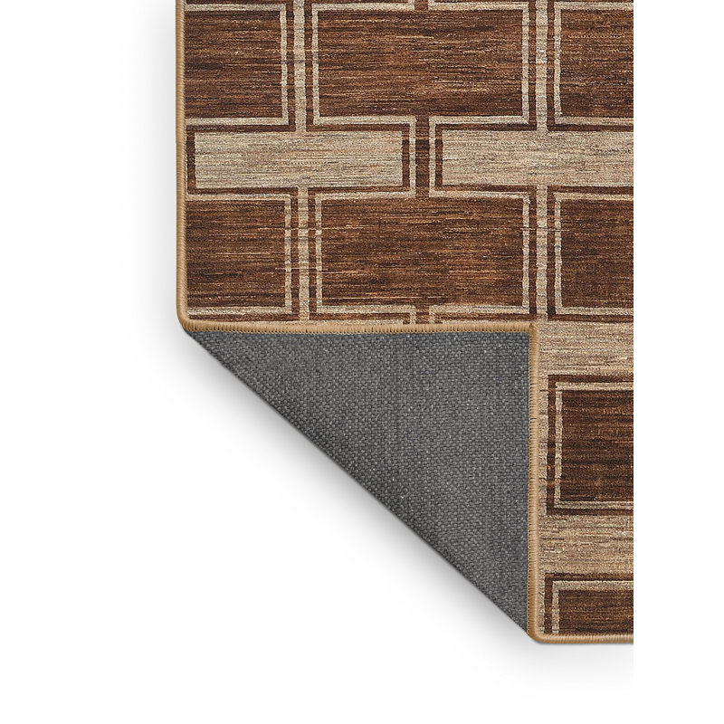 Tapis contemporain brun, Rectangle 7 pi x 10 pi