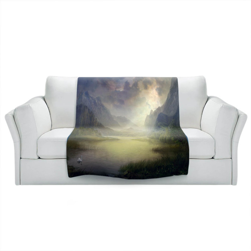 Hand Woven Throw Blanket, 68" W x 80" L
