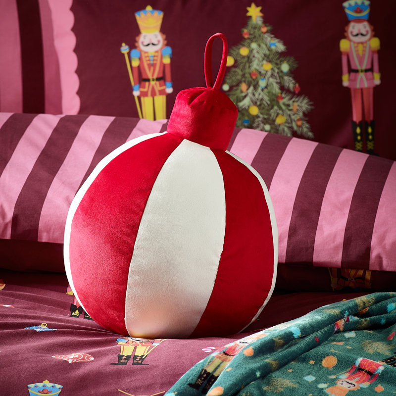 Christmas Bauble 3D Shaped Cushion