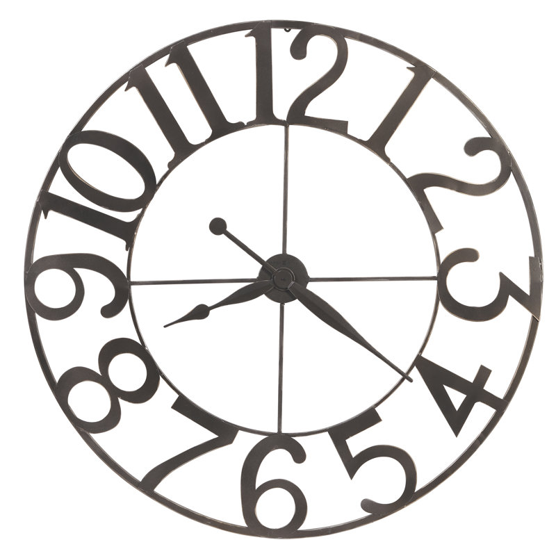Metal Skeleton Wall Clock