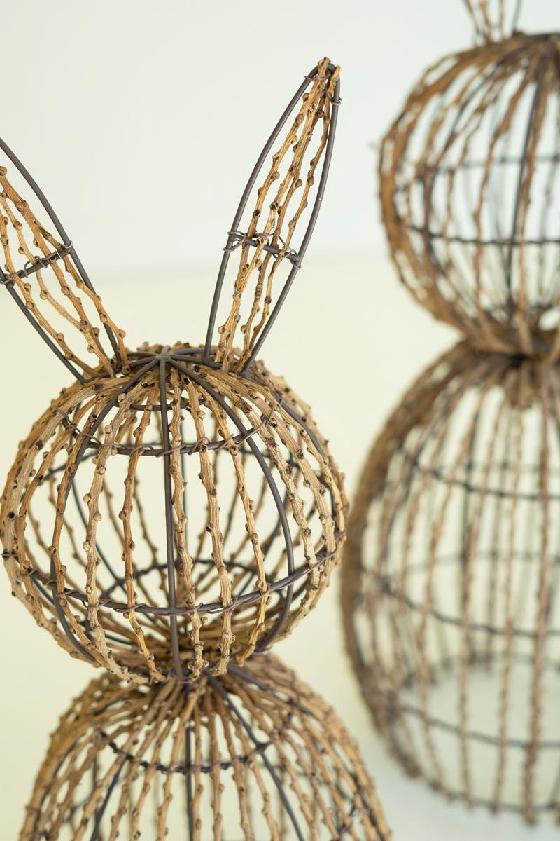 Hudson 2-Piece Rabbit Sculpture