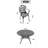 7-Piece Set Of Cast Aluminum Patio Furniture With Off-White Seat Cushions(Same As W1710S00397 , W1710S00555)-1769804601