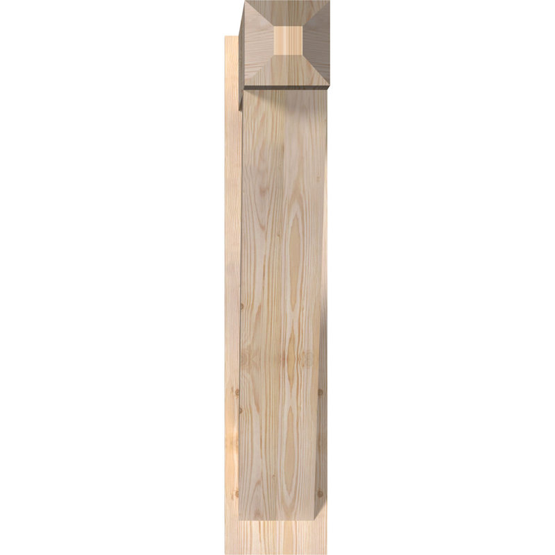 Artisan traditionnel en bois rustique, P 32 po x H 38 po, Sapin Douglas de 7 1/2 po (lisse)