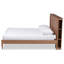 Lit plateforme Marquita, lit très grand, noyer cendré, H 47,50 po x l 81,30 po x L 90,75 po-1010758048