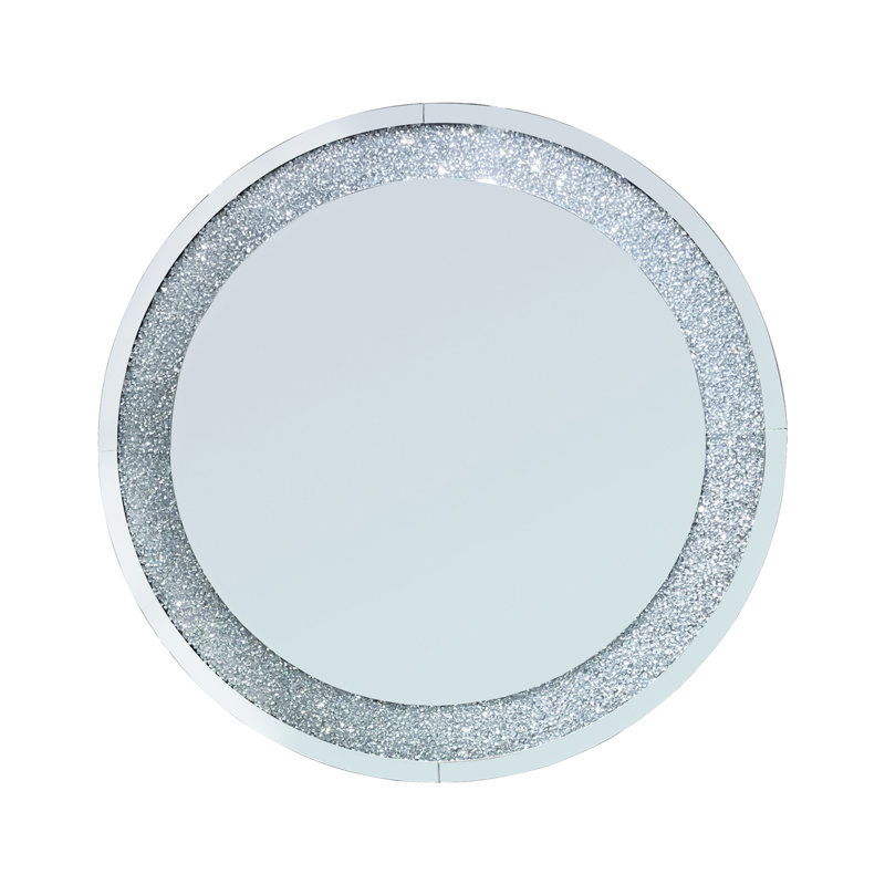 Miroir rond en cristal 33,46 "(85Cm)