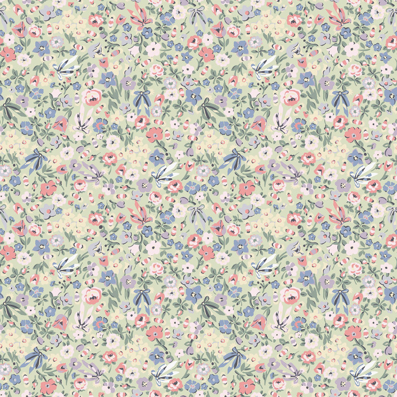 Papier peint Cath Kidston Harmony Ditsy Sage